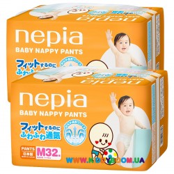 Подгузники Nepia Baby Nappy Pants M (7-10 кг) 32 шт